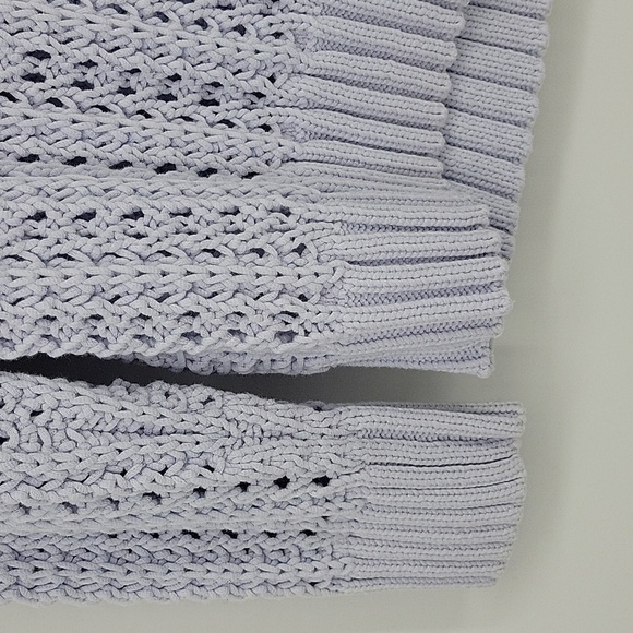 J. Crew Womens Wide Neck Summer Beach Sweater With Pointelle Stitch Size S - Picture 6 of 12